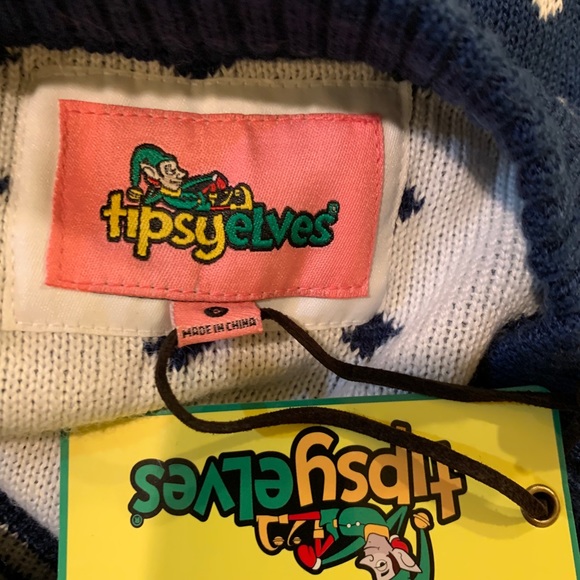 🎁 Tipsy Elves Naughty Christmas Sweater Dress 🦌 - Picture 5 of 9